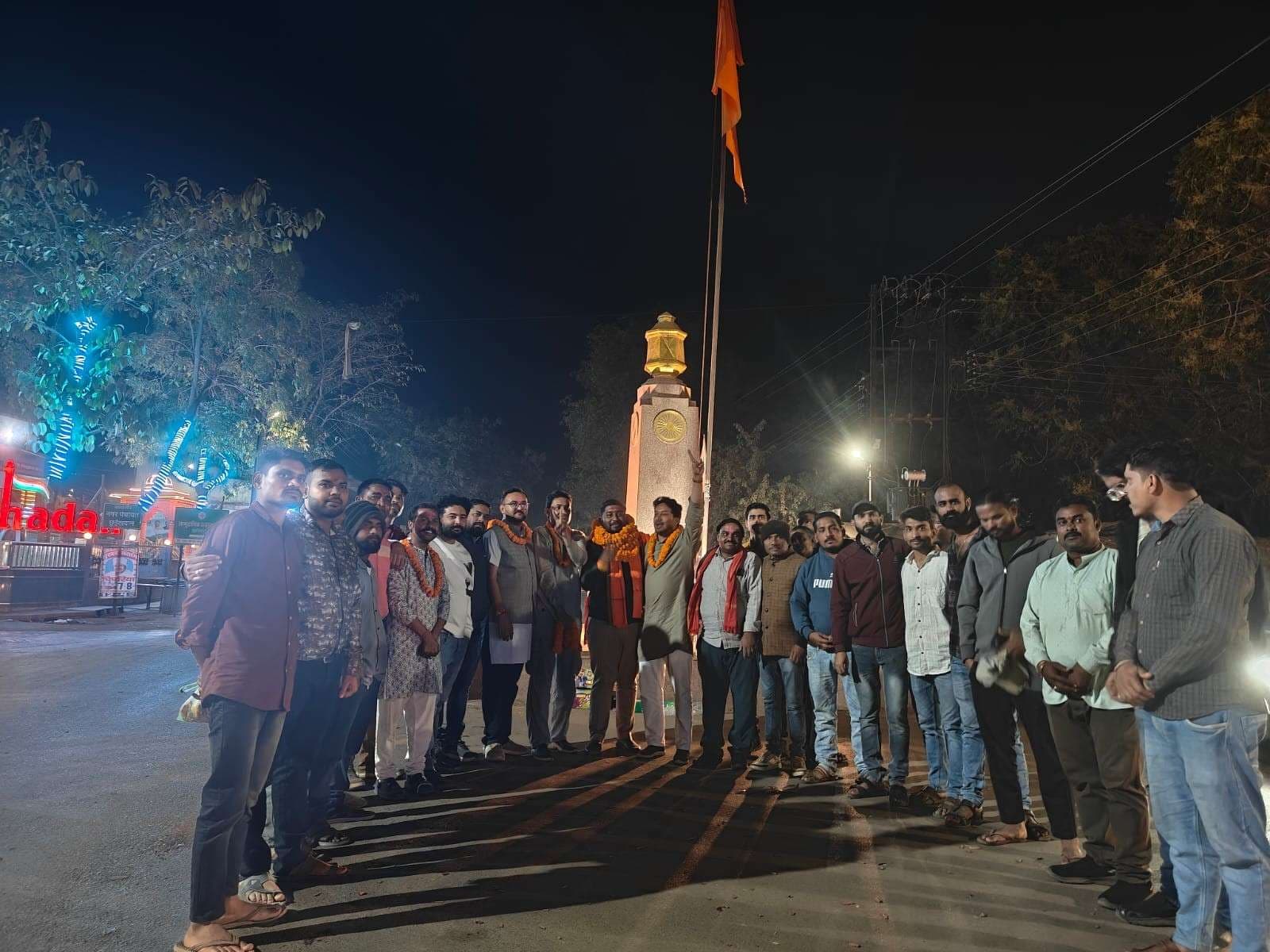 नवनियुक्त युवा मोर्चा जिला अध्यक्ष अयाश सिंह बोनी का भव्य स्वागत